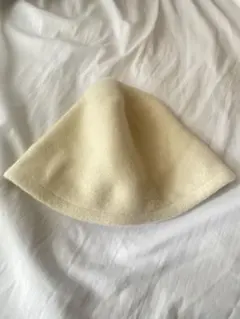 フリース バケットハット クリーム色