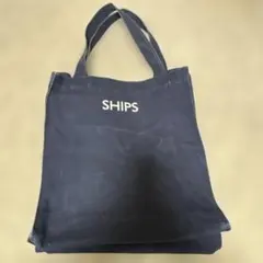 SHIPS ネイビー キャンバスバッグのサムネイル
