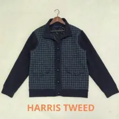 美品　JOSEPH×HARRIS TWEED　LL　切替えニットジャケットのサムネイル