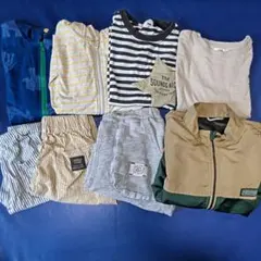 まとめ売りキッズ服セット 薄手パーカー　ハーフパンツ　半袖 Tシャツ