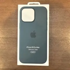 iPhone 16 ProMax 純正シリコーンケース レイクグリーン