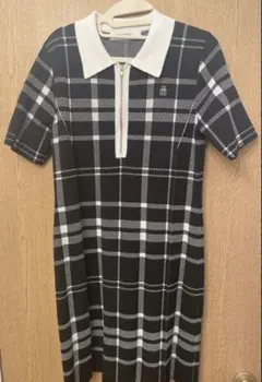 Her lip to Trois Logo Knit Mini Dress - メルカリ