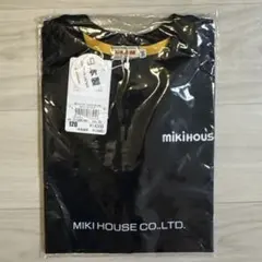 新品未開封 ミキハウス 接触冷感 半袖 Tシャツ ロゴ ペイズリー 