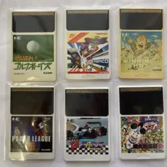 PCエンジンHUカード6枚セット［がんばれ！ゴルフボーイズ他］