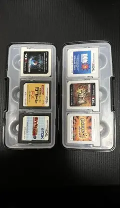 3DS、2DSソフト各種6点 ケース付きセット