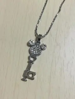 【未使用】ミッキー ネックレス ハートキーシェイプ
