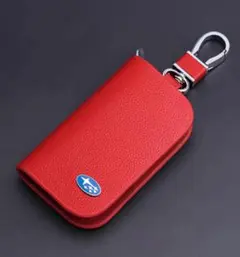 三菱(MITSUBISHI)キーケース レザー 革 キーカバー 高級 赤 1