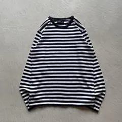 00s agnes b. homme border l/s ボーダー ロンt 紺