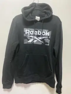 Reebok パーカー ブラック カモフラ柄