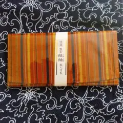 特選 民芸 縞紬 長財布 織元謹製