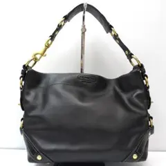 COACH　ワンショルダーバッグ　トートバッグ　レザー　ブラック