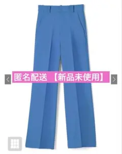 GRL センタープレスストレートパンツ ai07 Mサイズ ブルー