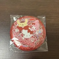 キラキラBIG缶バッジ キティちゃん ポムポムプリン マイメロディ