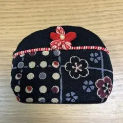 花柄 和装用ポーチ