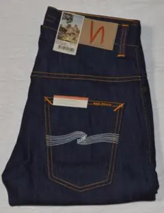 新品 ヌーディージーンズ シンフィン 31/30 THIN FINN Embo