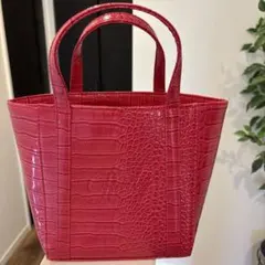 rady クロコダイル風トートバッグ　ピンク　レディー