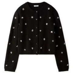 ★新品未使用★ FRAY I.D マルチフラワービジューカーディガン