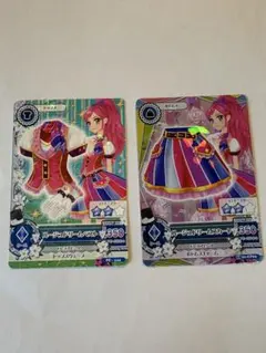 アイカツカード プレミアム 音城セイラ 星宮いちご 双子ドレス 3点