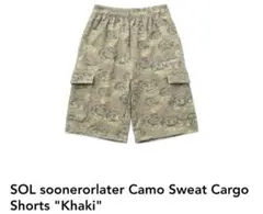 SOL soonerorlater カモ柄 スウェット カーゴショーツのサムネイル
