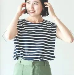 B:MING by BEAMS ビームス　ボーダー ノースリーブ tシャツ