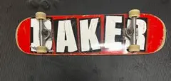BAKER コンプリートスケートボード レッド 8.0インチ