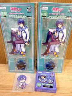 フリューくじ 初音ミク ぬーどるストッパーフィギュア KAITO 4点