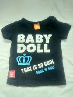 BABY DOLL 黒 Tシャツ 80
