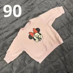 ユニクロ ミニーマウス トレーナー サイズ90 ピンク