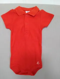 プチバトー☺︎PETIT BATEAU襟付きロンパース