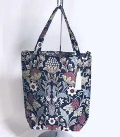 お値下げしました。ハンドメイド　織物生地のトートバッグ
