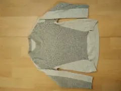 レリアン　グレーの長袖ニットセーター 7サイズ