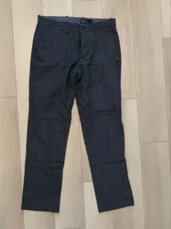 GAP メンズ ストレートパンツ スラックス ダークグレー 29x30