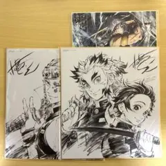 鬼滅の刃 DVD BluRay 特典 色紙 宇髄天元 煉獄杏寿郎 竈門炭治郎