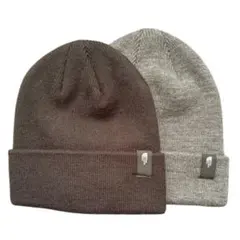 THE NORTH FACE ニット帽 ブラック/グレー　二点セット