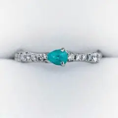 セイレーンアズーロ ダイヤモンド×パライバトルマリン リング Pt900