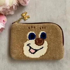【フェイラー】ドアップテディ♡おリボンチャーム♡L字ポーチ