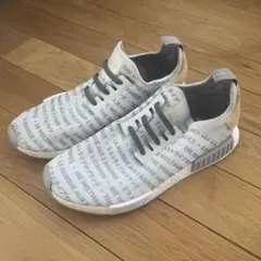 【28.5cm】adidas NMD R1 ホワイト グレー スニーカーのサムネイル