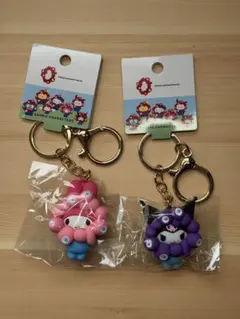 【新品未使用】サンリオ　ミャクミャク　パステル 　マイメロ　クロミ　キーホルダー