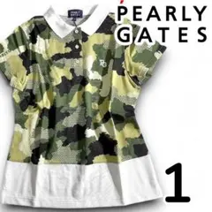 パーリーゲイツ ゴルフ ドライ鹿の子 ストレッチ 半袖 ポロシャツ 1