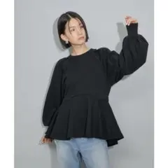 タックスリーブペプラムスウェットのサムネイル