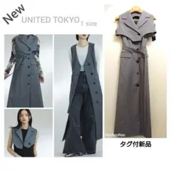 新品 タグ付き ユナイテッドトウキョウ ヴィンドベストワンピース