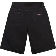 Supreme 刺繍ロゴ デニムショーツ ブラック32 - メルカリ