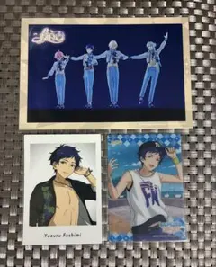 スタライ 3面 ポストカード fine ぱしゃっつ クリアカード 弓弦 あんスタ