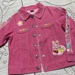 レトロ　美品♡MEZZO PIANO♡デニム ピンク ジャケット♡１１０