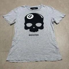 Hydrogen 半袖　tシャツ　グレー　髑髏　スカル　Mのサムネイル