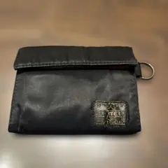 ポーター　タンカー　ブラック ナイロン 二つ折り財布