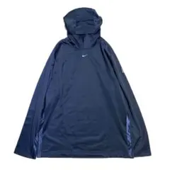 NIKE ナイキ フーディ プルオーバー 00s ネイビー L スウォッシュ 紺