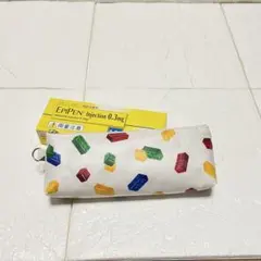 エピペンポーチ　ブロック柄　保冷・保温　エピペンケース