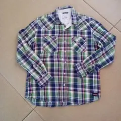 Dickies チェック柄 長袖シャツ Lサイズ