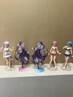 リゼロ ラムとレムの誕生日生活2021 アクリルキーホルダー&フィギュア3体